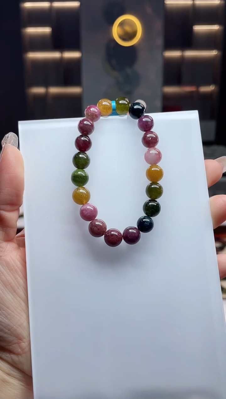 单圈手串未镶嵌碧玺（多样性发一条）T