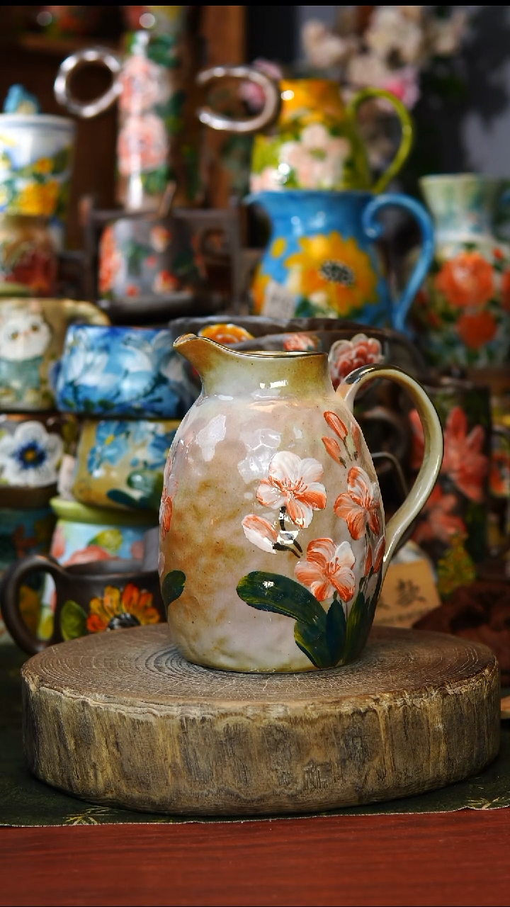 陶瓷115景德镇手工手绘釉下彩