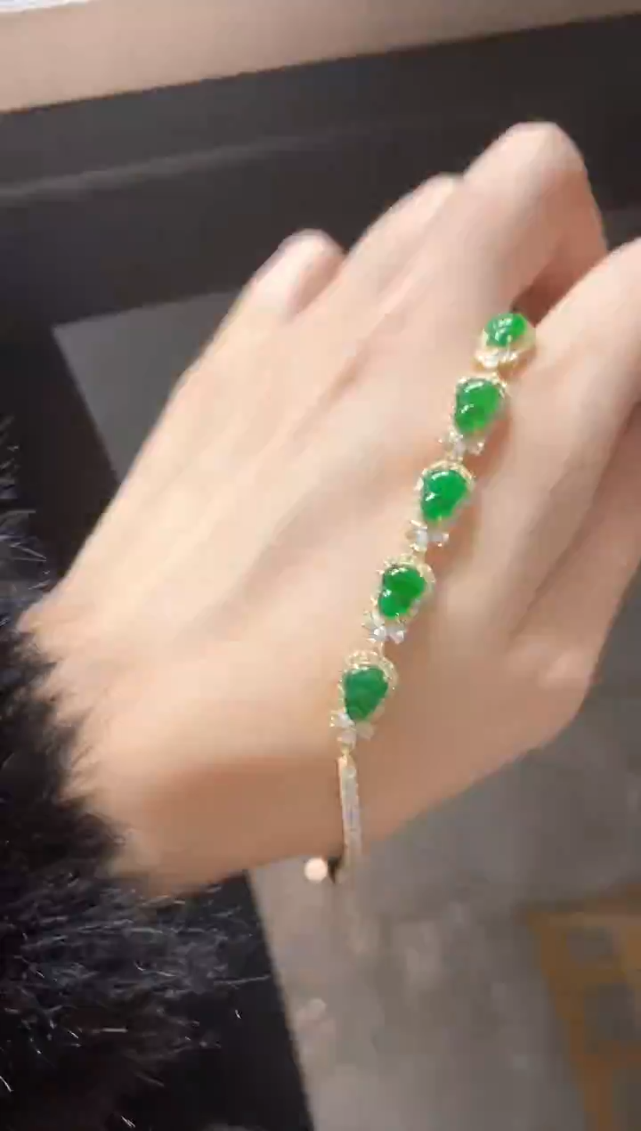 银S925镶嵌戒指翡翠51511