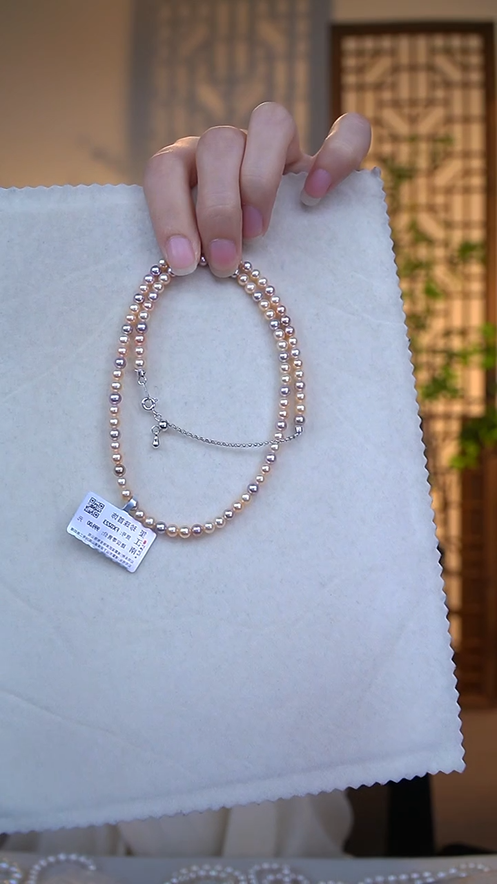 淡水珍珠未镶嵌项链项链4-5FX0223