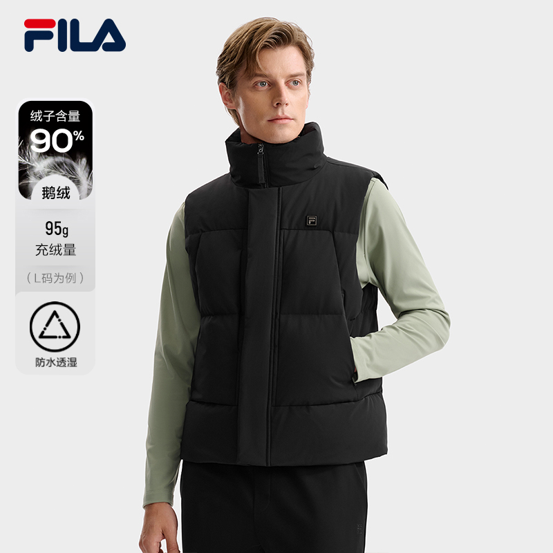Fila/斐乐羽绒马甲冬日【防水透湿】新款立领保暖F11M543902F