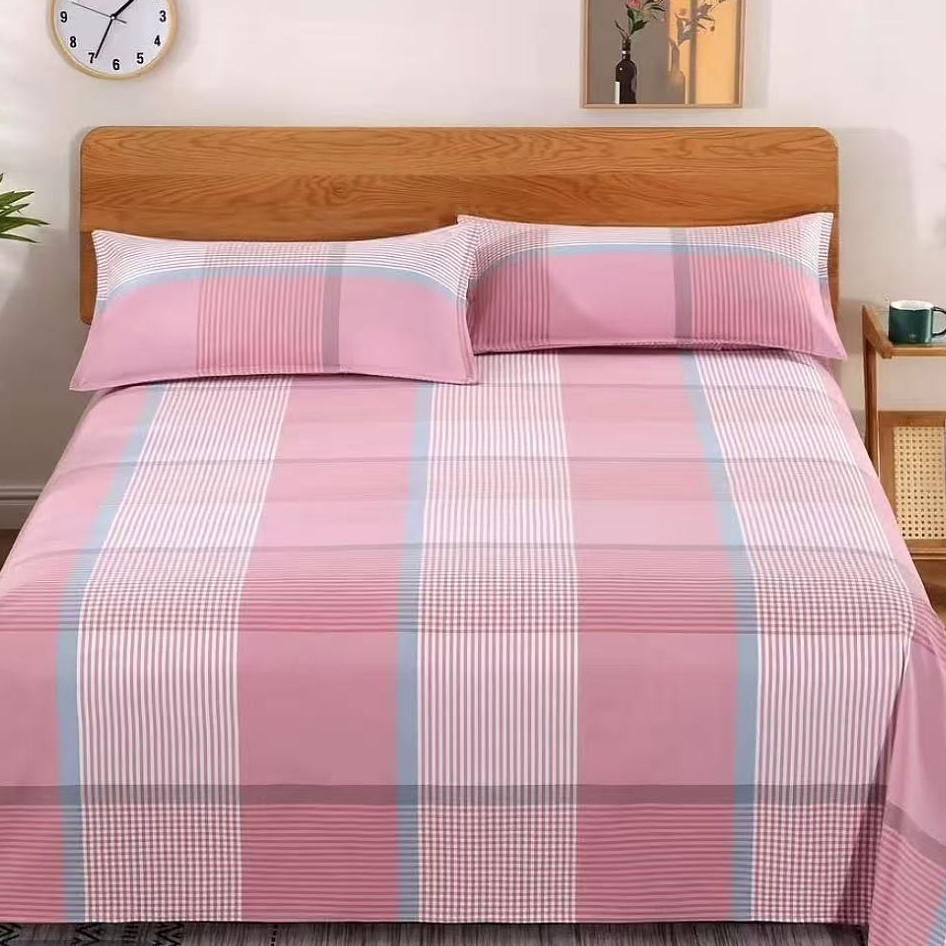 斜纹四匹缯双人粗布床单透气加厚