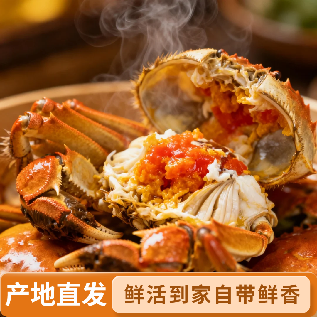【活蟹】盘锦河蟹(2.0-1.7两/只)母蟹  10只/16只 鲜活发货