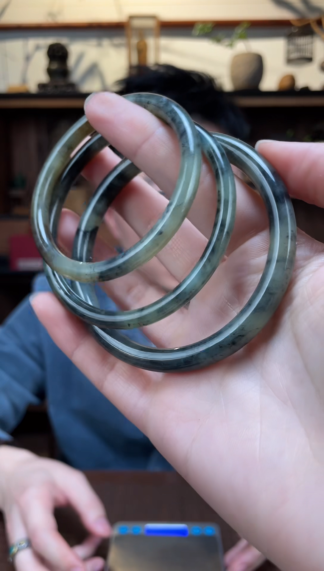 【闪购商品】和田玉手镯未镶嵌49#糖三彩手镯YR多样性发一