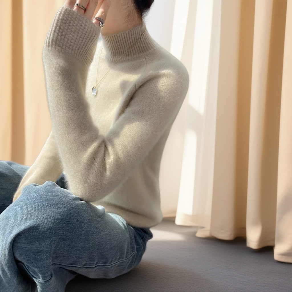 [680]常规高领修身型秋冬打底衫女士纯色显瘦针织百搭