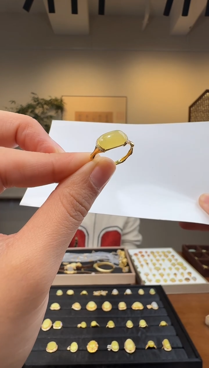 颈饰18K金镶嵌和田玉127-637-12.28多样性拍一发一