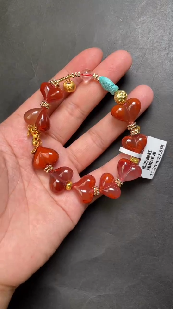 南红玛瑙30未镶嵌手串