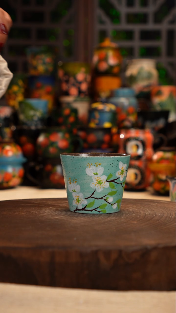 油画   釉下彩  杯子