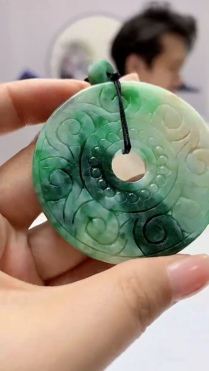 【闪购商品】定制翡翠未镶嵌1502ms-毛货挂件143