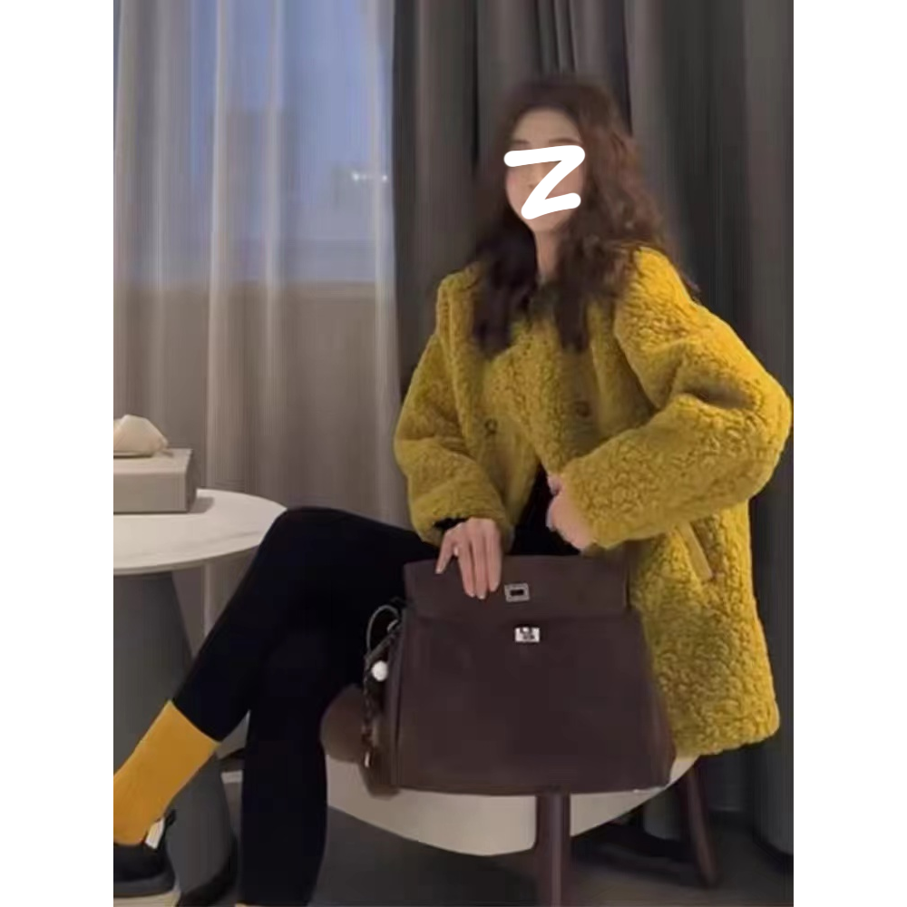 118F281-XH时尚气质上衣韩版宽松显瘦百搭外套冬季新款高级感外套