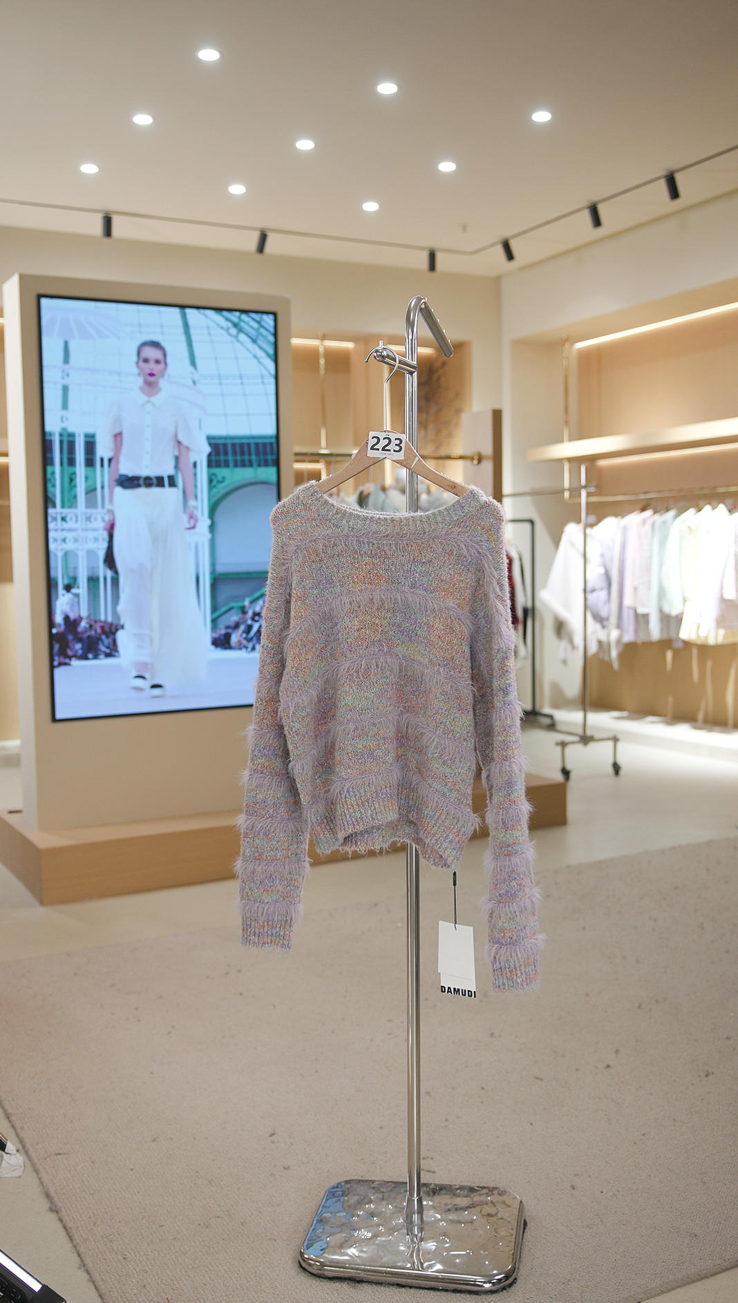 941-9961紫 针织衫韩系毛衣开衫秋冬长袖百搭