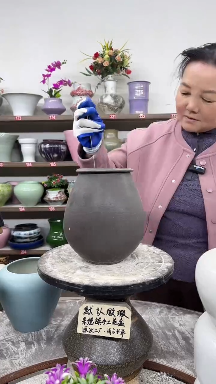 12-3-高21口10瑕-花盆