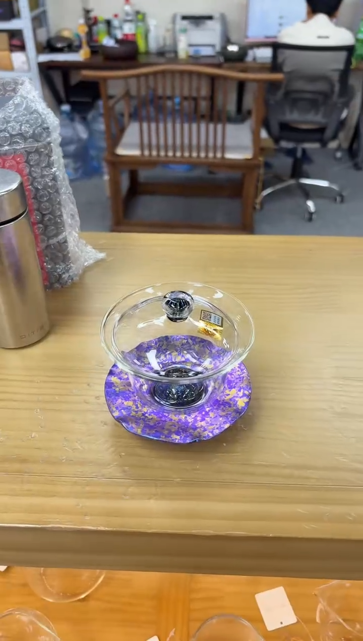 禾器-斑斓曜辰盖碗-星云紫