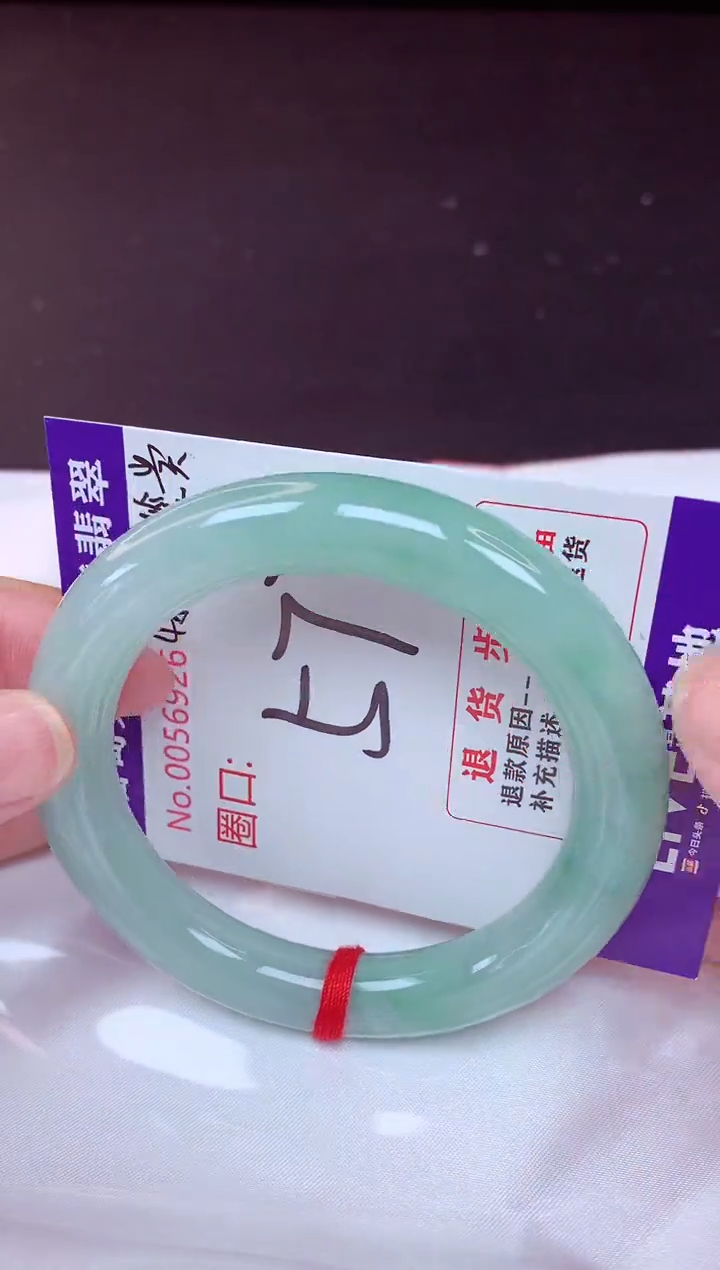 未镶嵌手镯翡翠57（48小时鉴赏期 ）