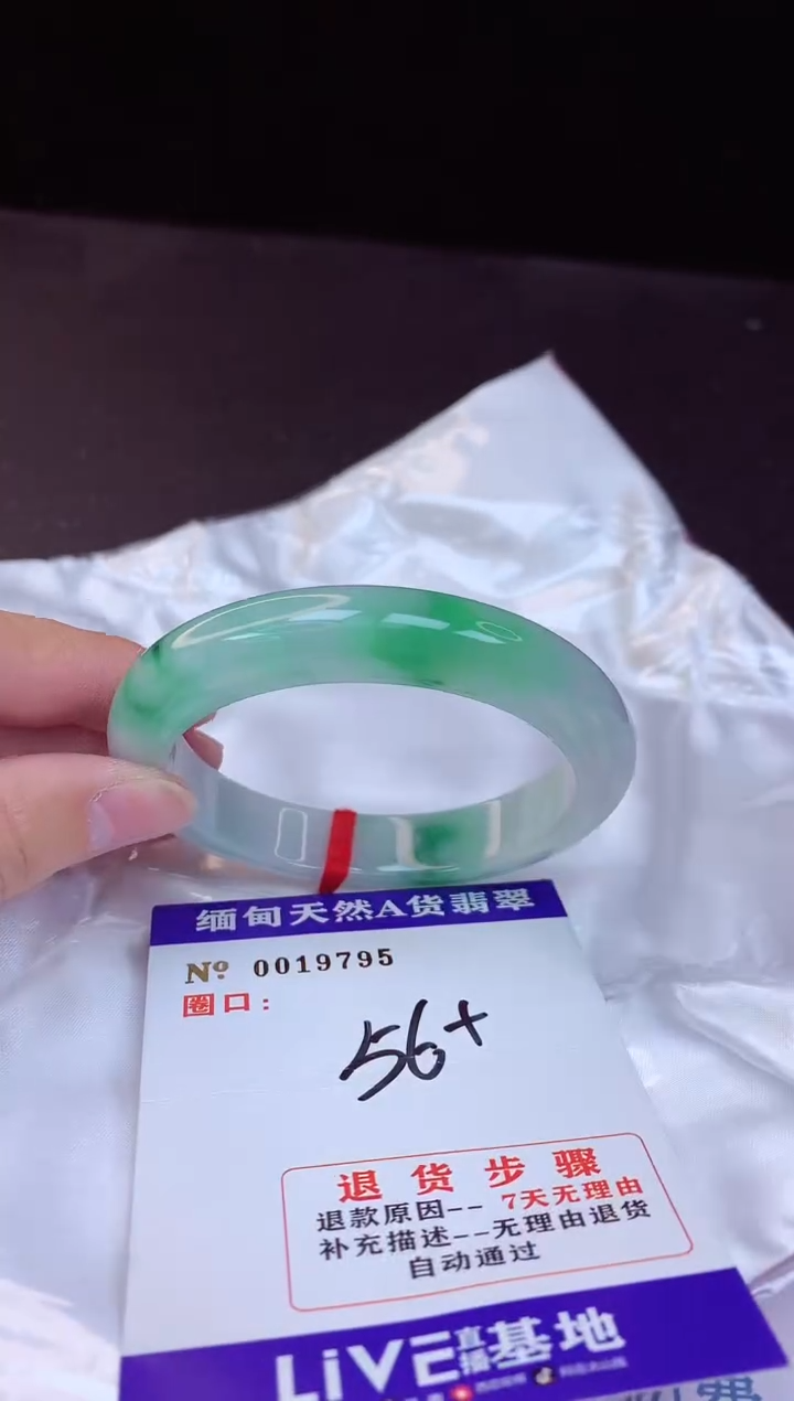 【闪购商品】翡翠手镯未镶嵌56+             