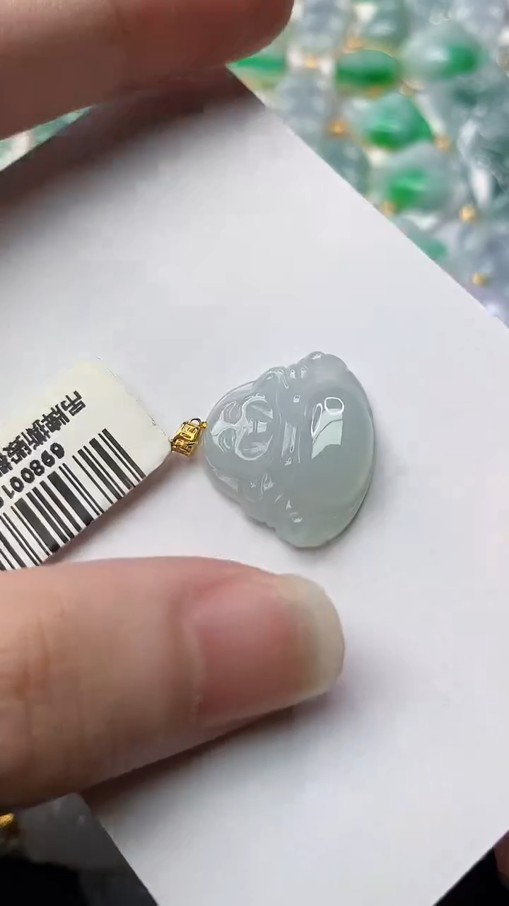 【闪购商品】翡翠颈饰18K金镶嵌74..........