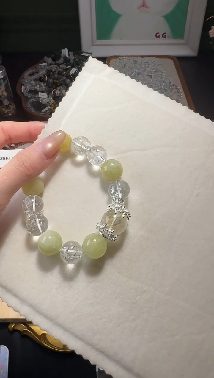 【闪购商品】水晶手串未镶嵌摩根石阿赛手串