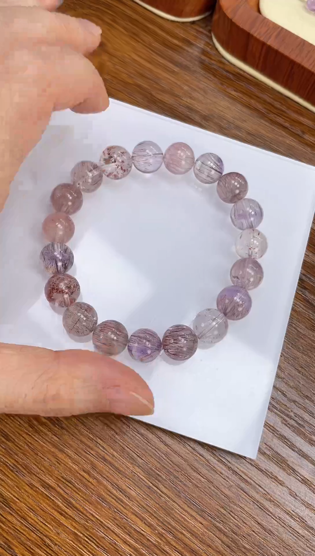 【闪购商品】水晶手链未镶嵌天然超七10mm多样性发一