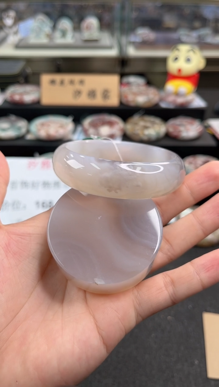 未镶嵌手镯石英质玉61圈口 （赠品镯心）3976600