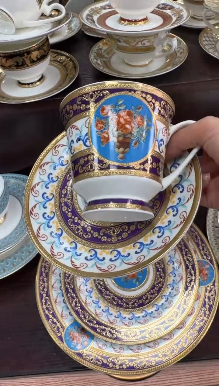 【闪购商品】瓷片240毫升杯碟福利款 微瑕