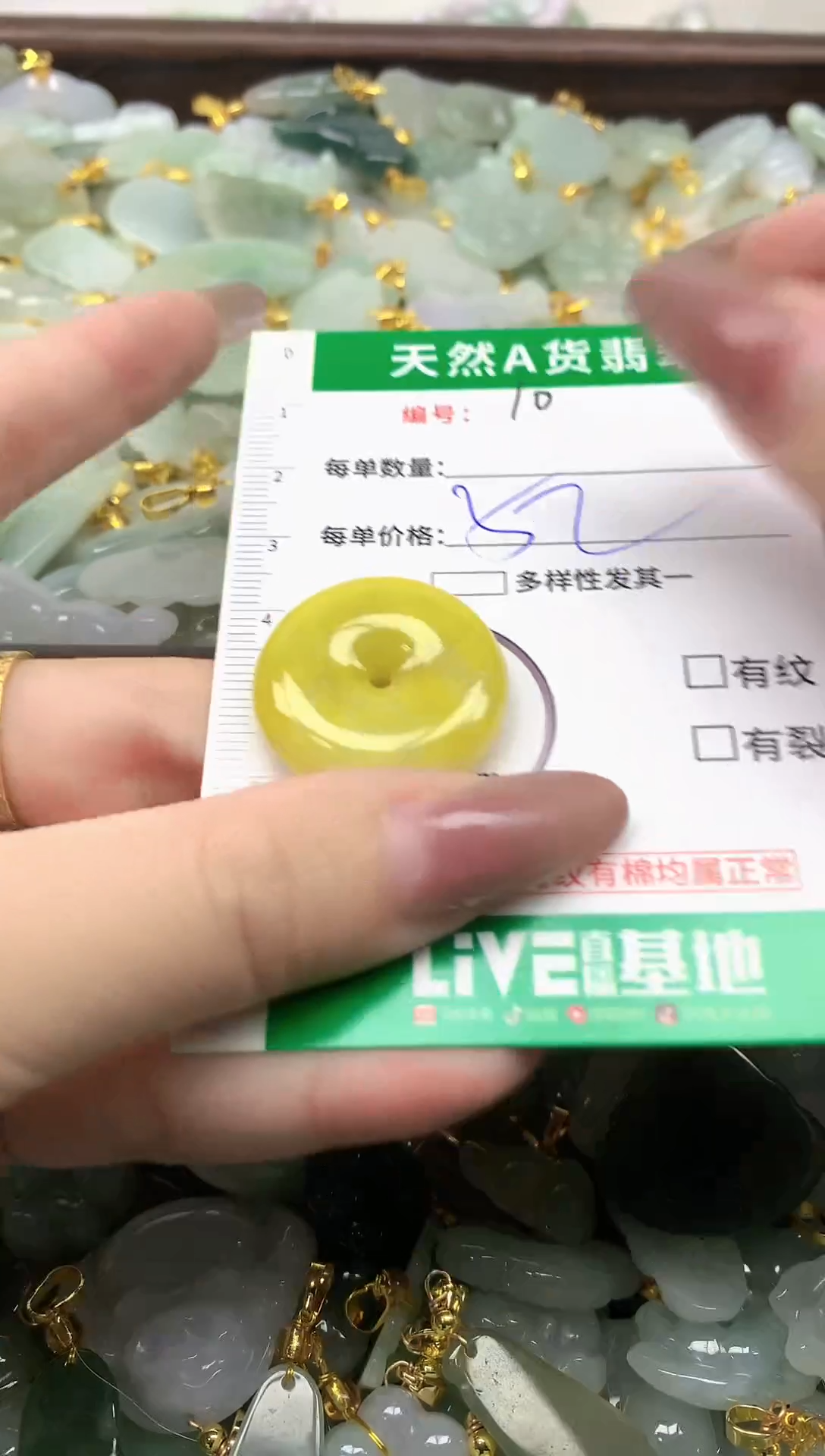 颈饰未镶嵌翡翠纯天然缅甸A货翡翠-10