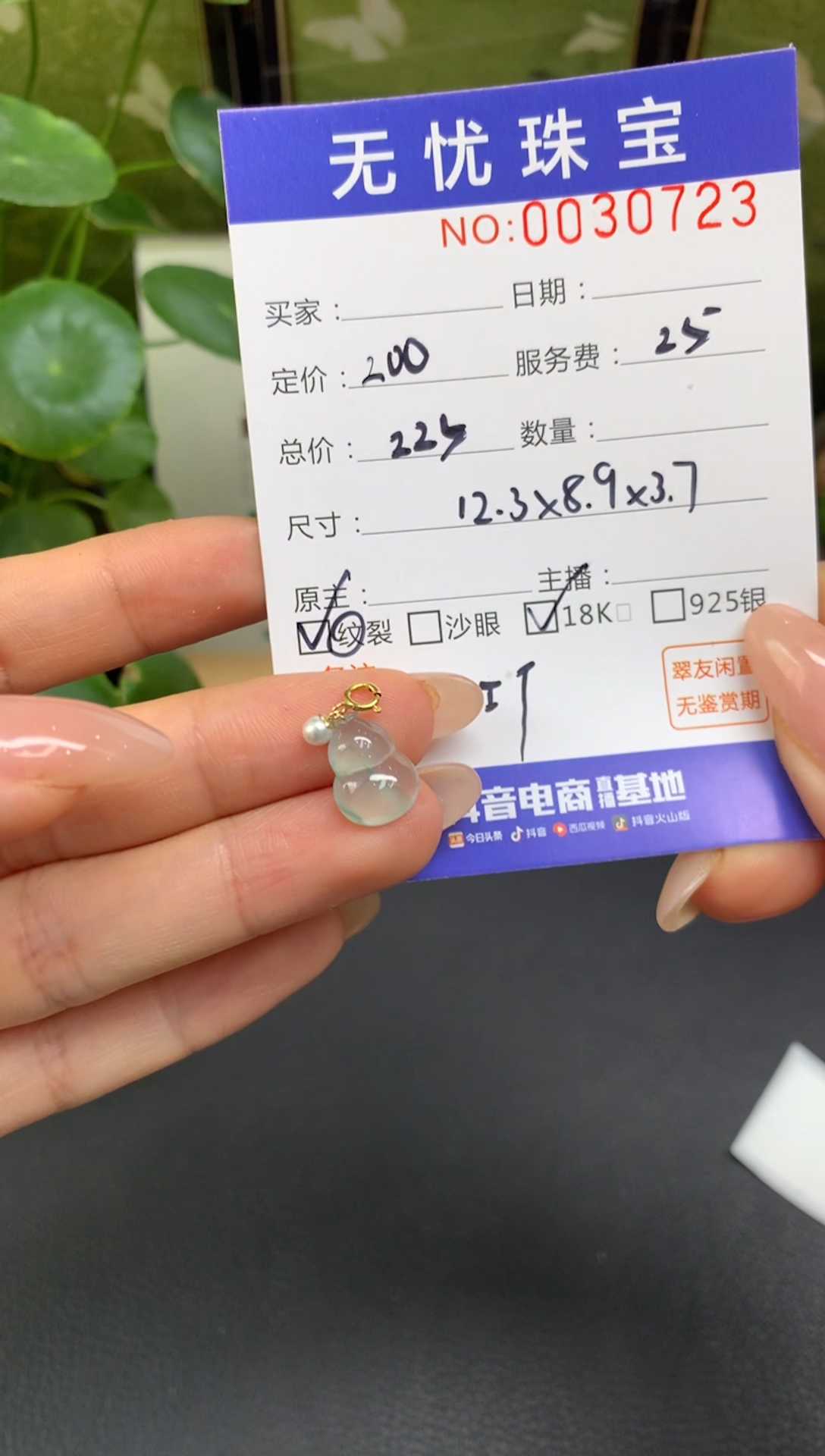 18K金镶嵌定制翡翠昭*赵E338