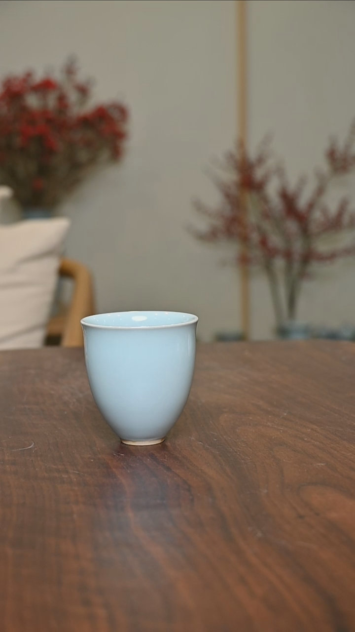 【闪购商品】其他手拉闻香杯 天青釉 桑麻款