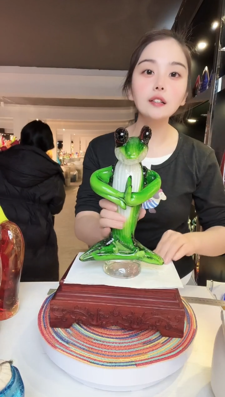 【闪购商品】茶盏琉璃摆件家居摆件