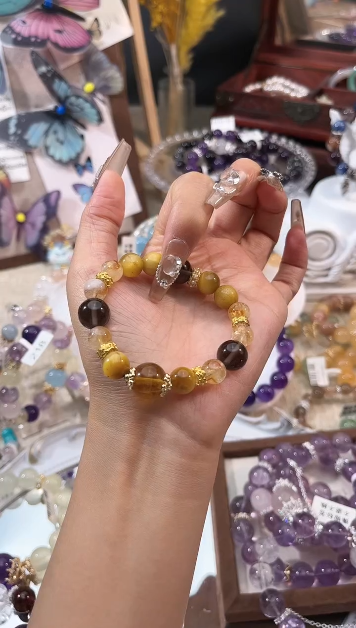 【闪购商品】水晶手链未镶嵌多样性发货颜色微差发其一 