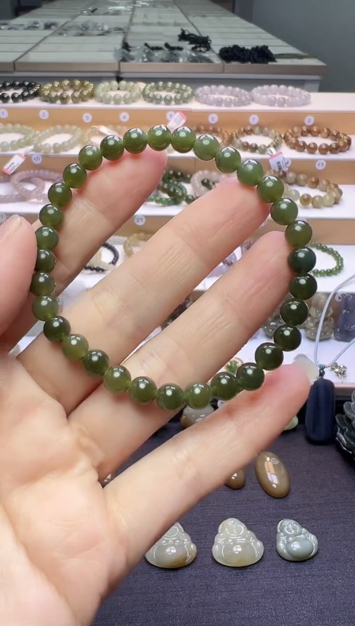 颈饰未镶嵌和田玉230号链接卡6mm