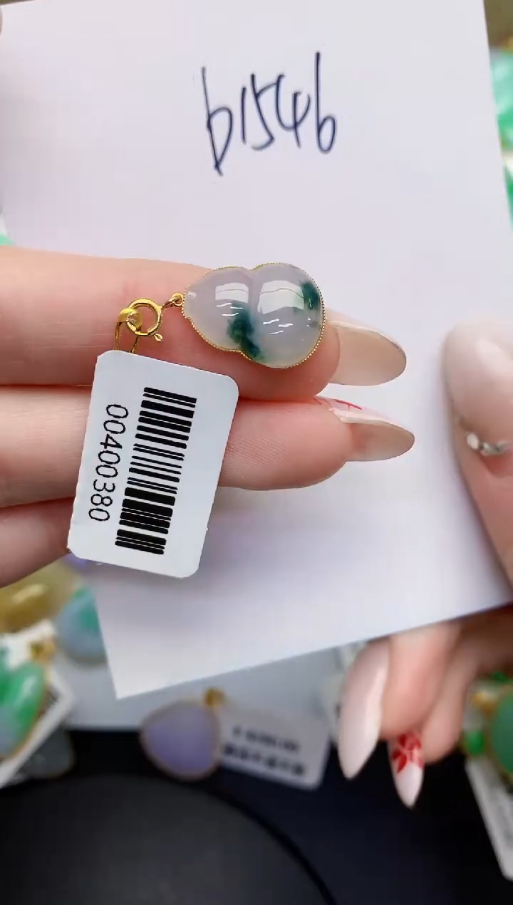 【闪购商品】翡翠颈饰18K金镶嵌0000000000