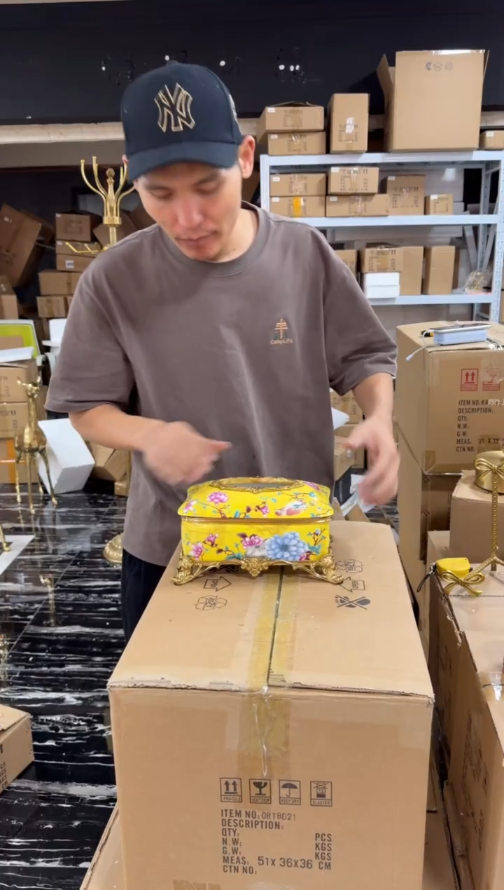 黄铜黛姿家居装饰品摆件  