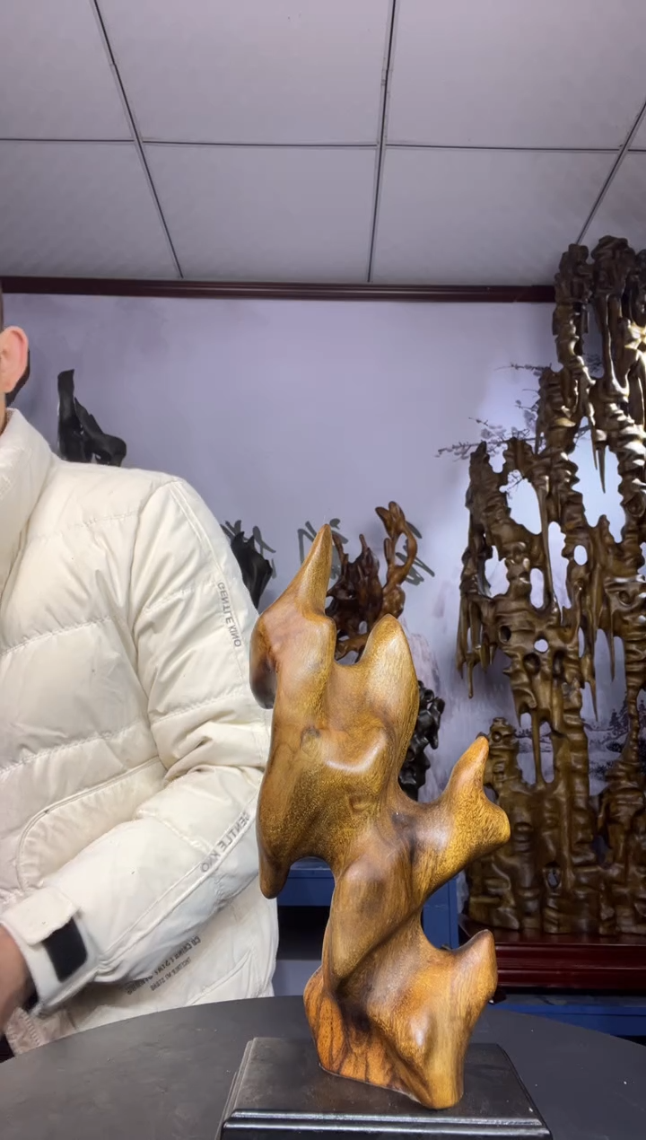 金丝楠木雕款嫒*金丝楠木工艺品摆件