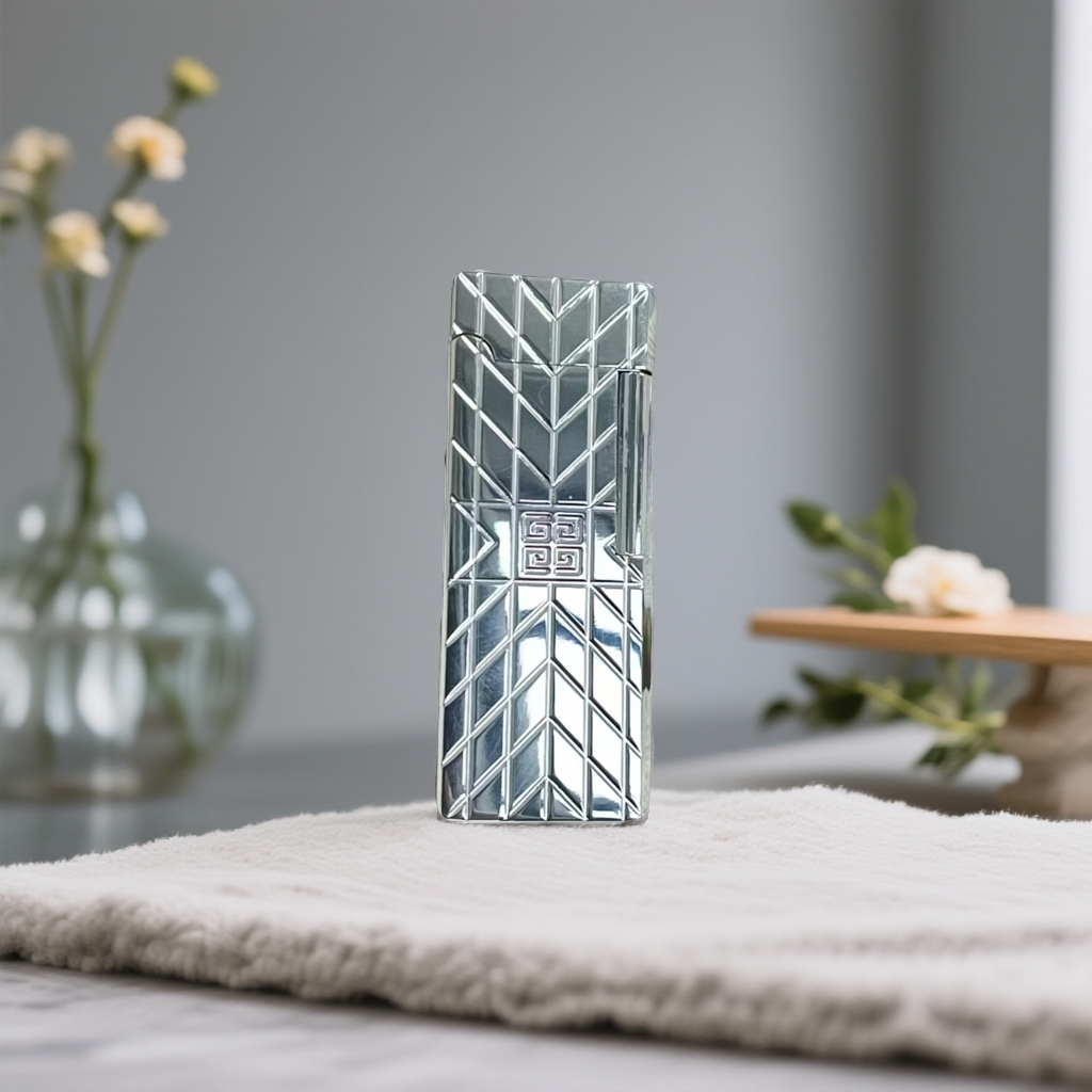 宽版超薄侧滑气机小纪银色防风打火机男士送男友达人