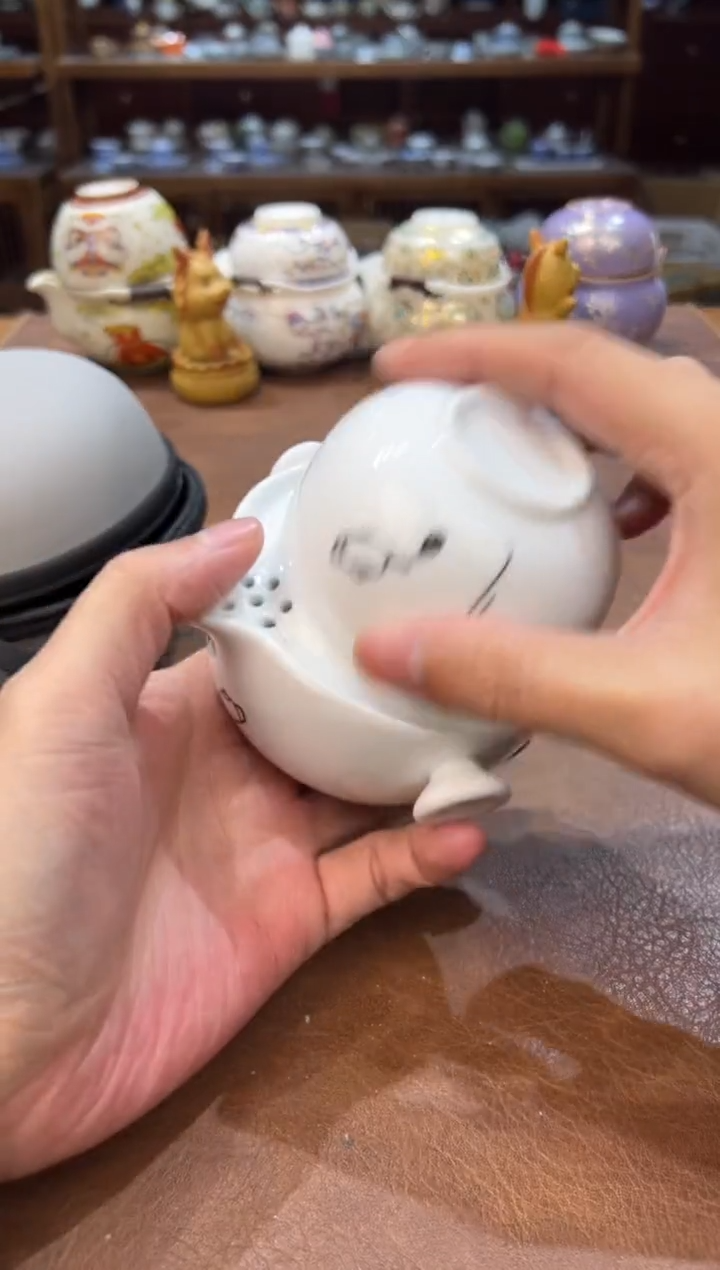 真的很便宜超好看会开片的旅行茶具