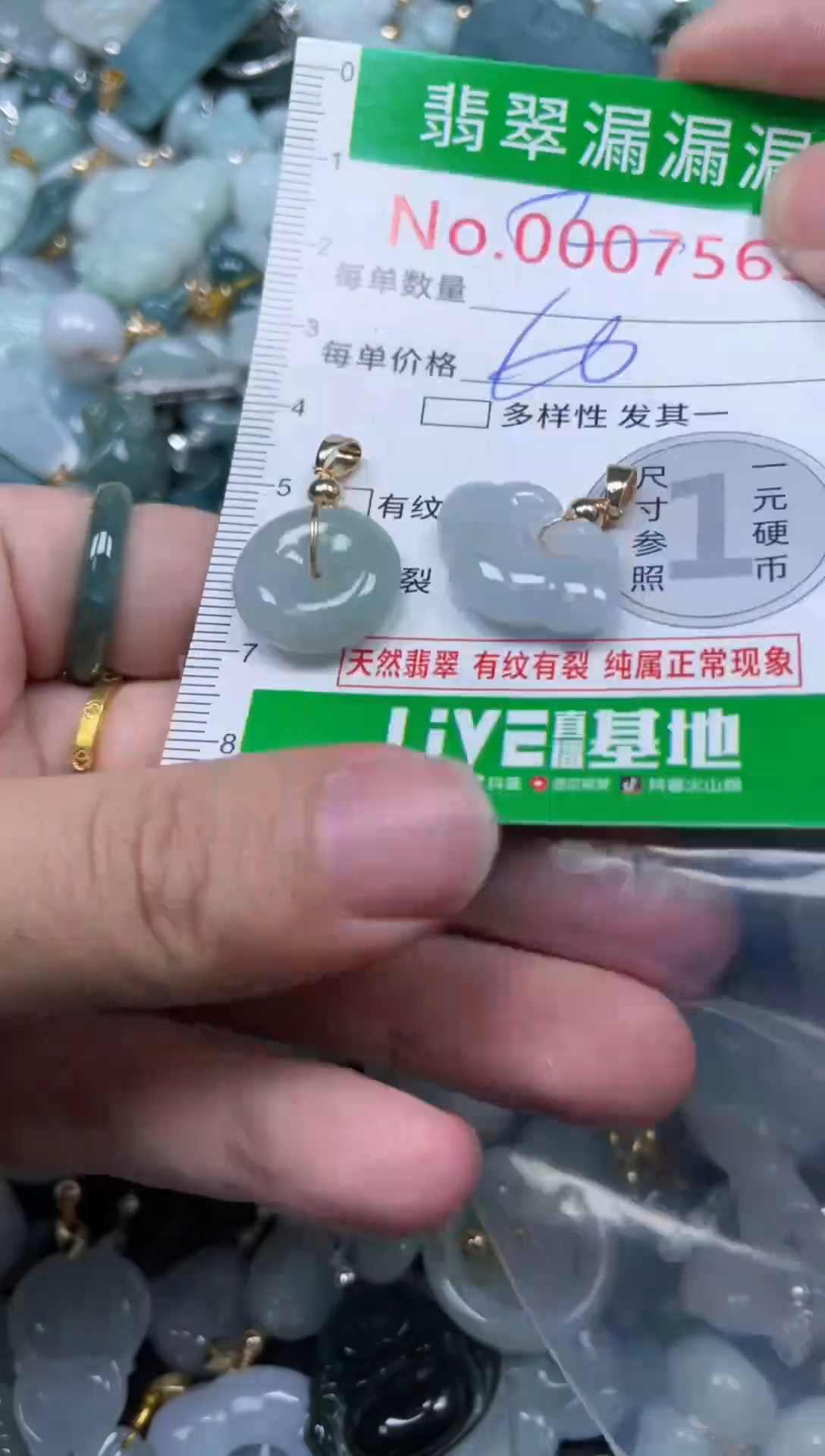 颈饰未镶嵌翡翠7563
