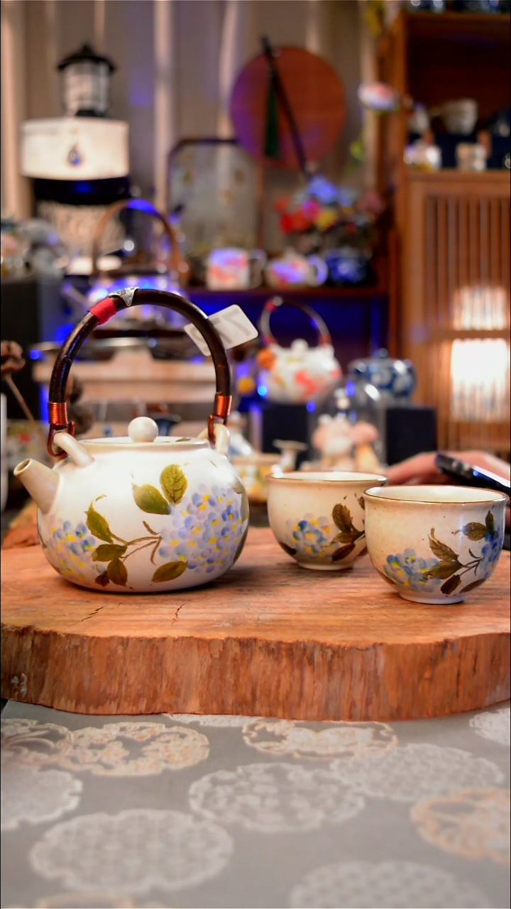 【闪购商品】杯子绣球花手工手绘手工手绘