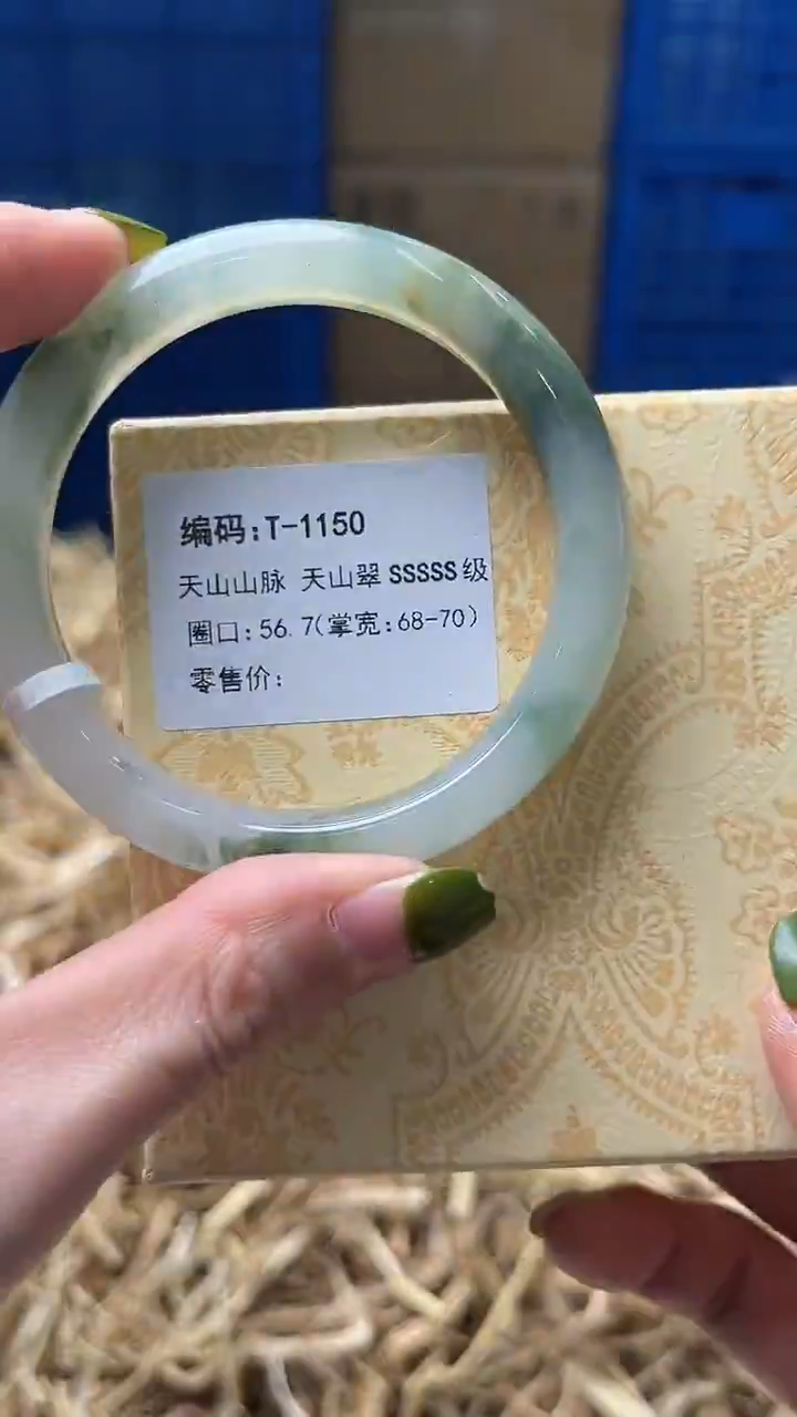 未镶嵌手镯石英质玉T1150