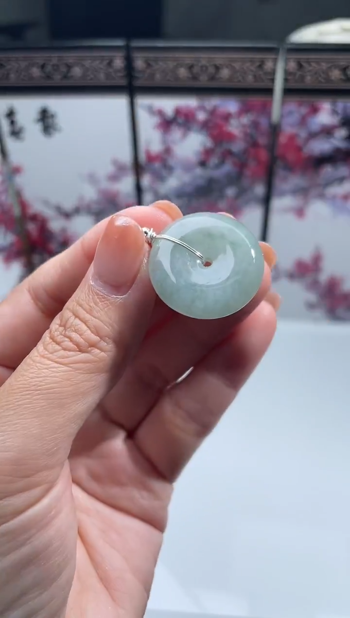 吊坠(不含链)合金翡翠平安扣