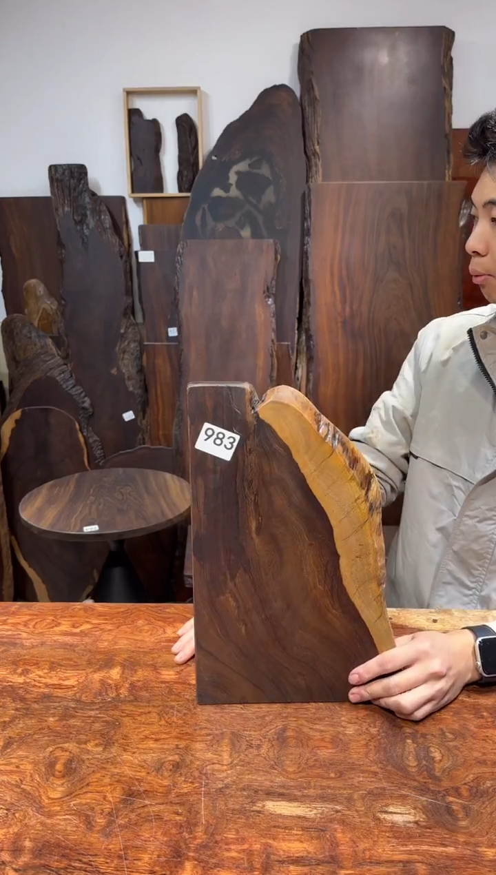 风车木（黑檀木）尺寸38*22*2编号983