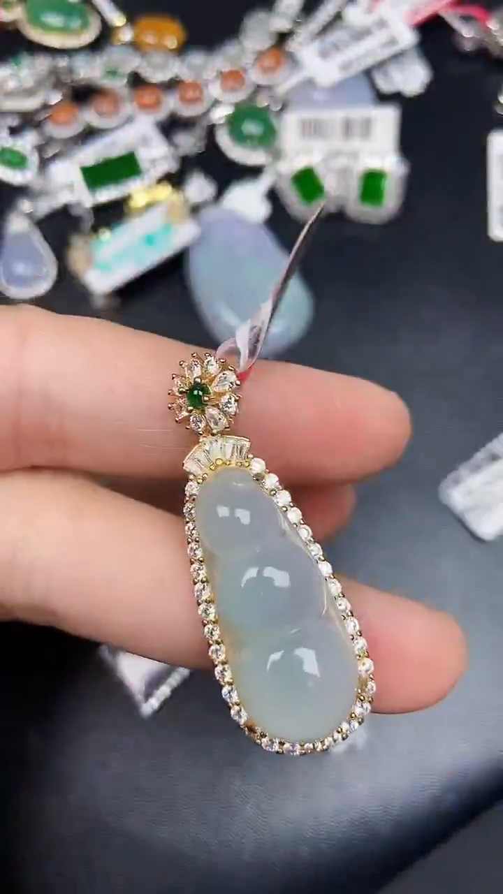 银S925镶嵌戒指翡翠1000