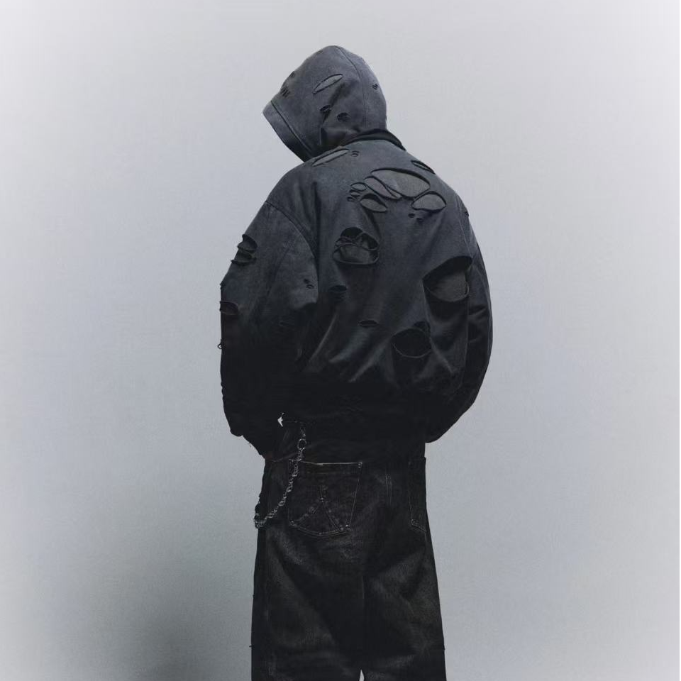 小众潮牌设计师男女同款撞色拼接冲锋衣羽绒服  1216