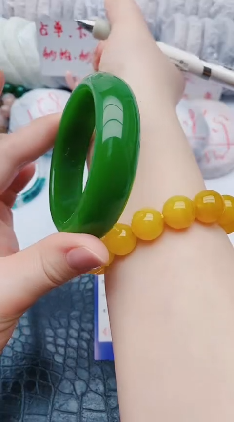 未镶嵌手镯石英质玉z193+58-59