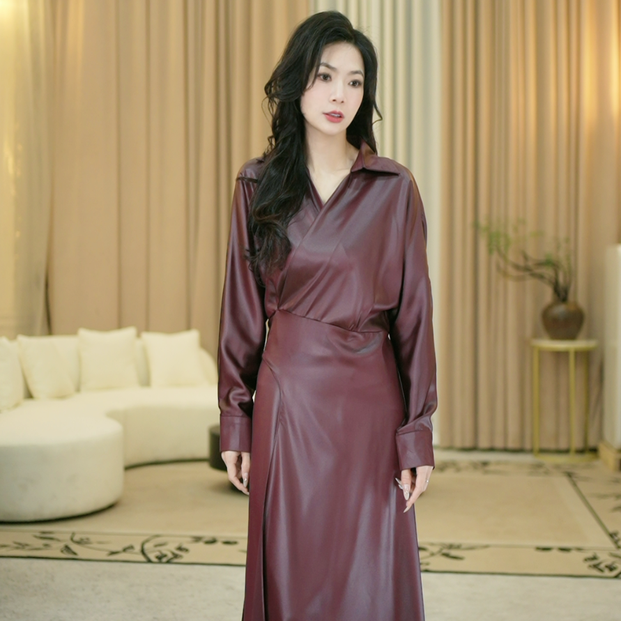 宝儿姐LEMONDISIN设计师新款温柔显瘦连衣裙春夏时尚日常气质优雅