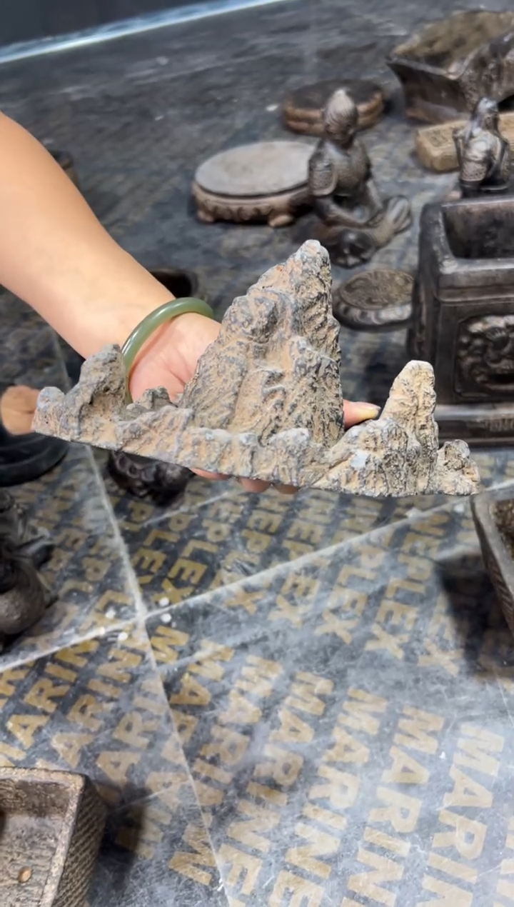 陶土【火山泥】天空之城假山盆