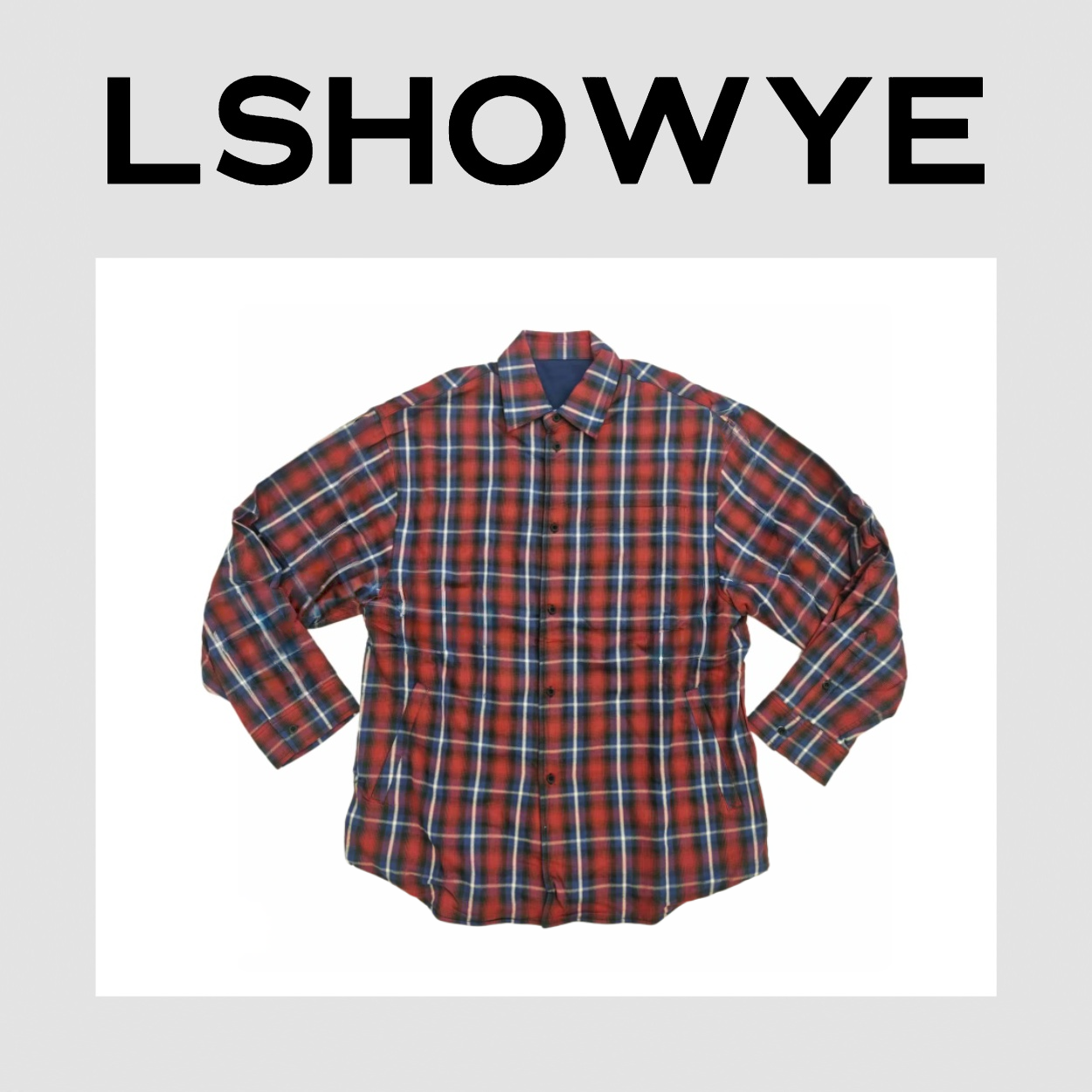LSHOWYE｜红蓝格外套 R92318
