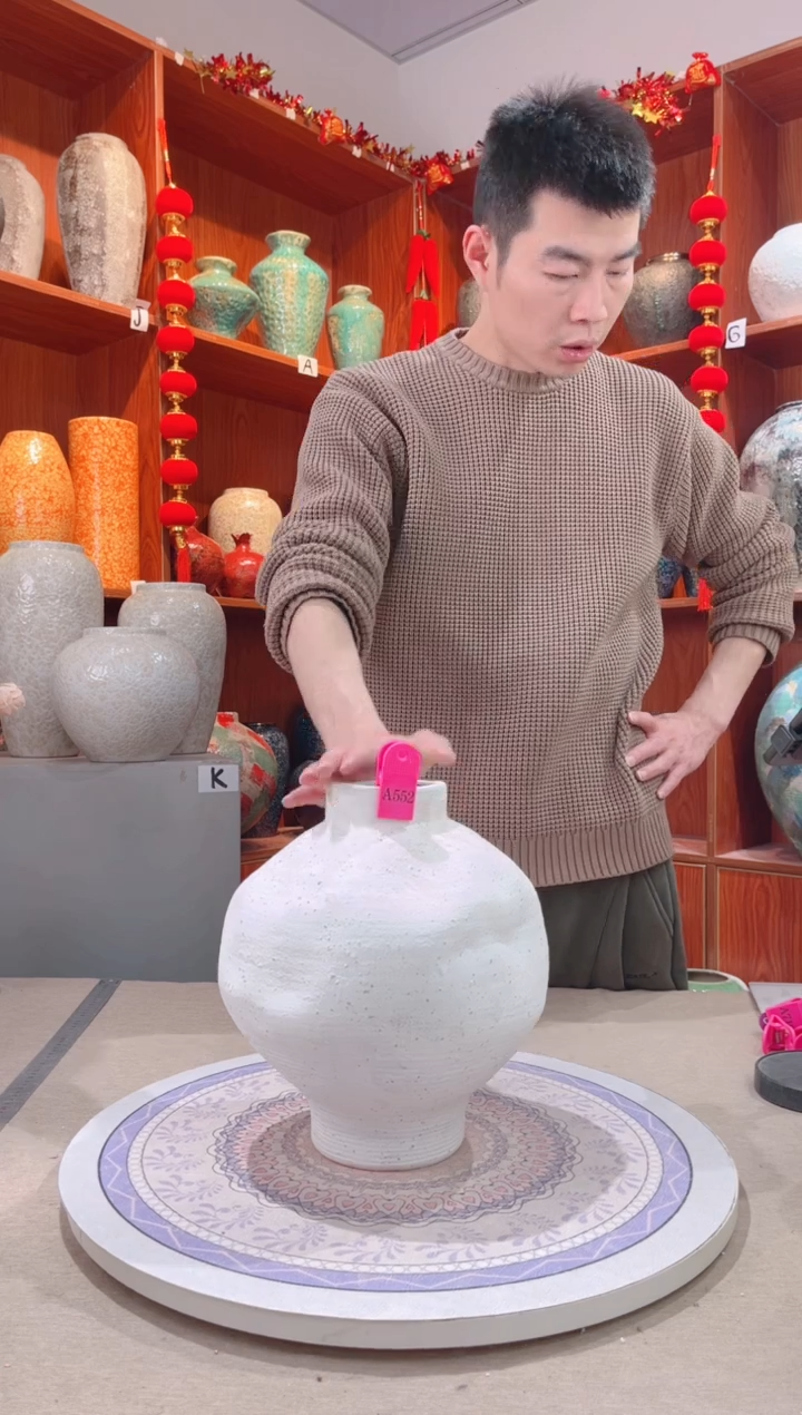 【闪购商品】瓶孤品手作陶瓷花瓶 无花 a 552