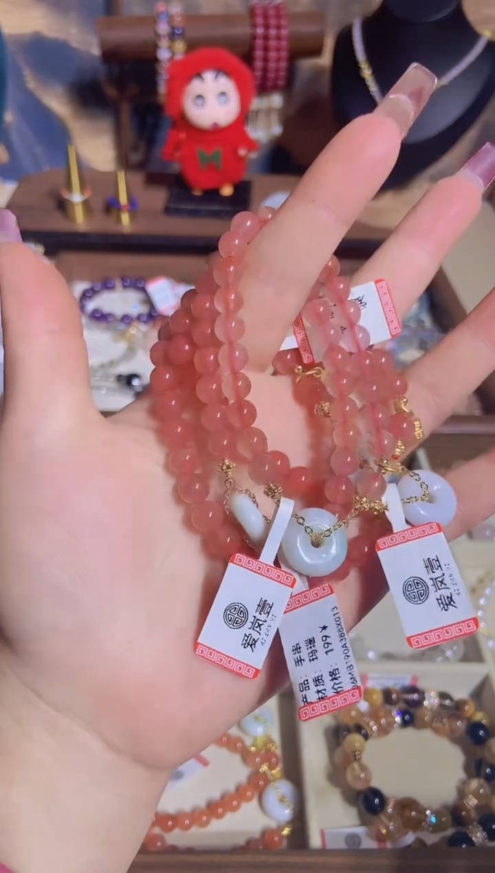 【闪购商品】水晶手链合金水晶手串卡10