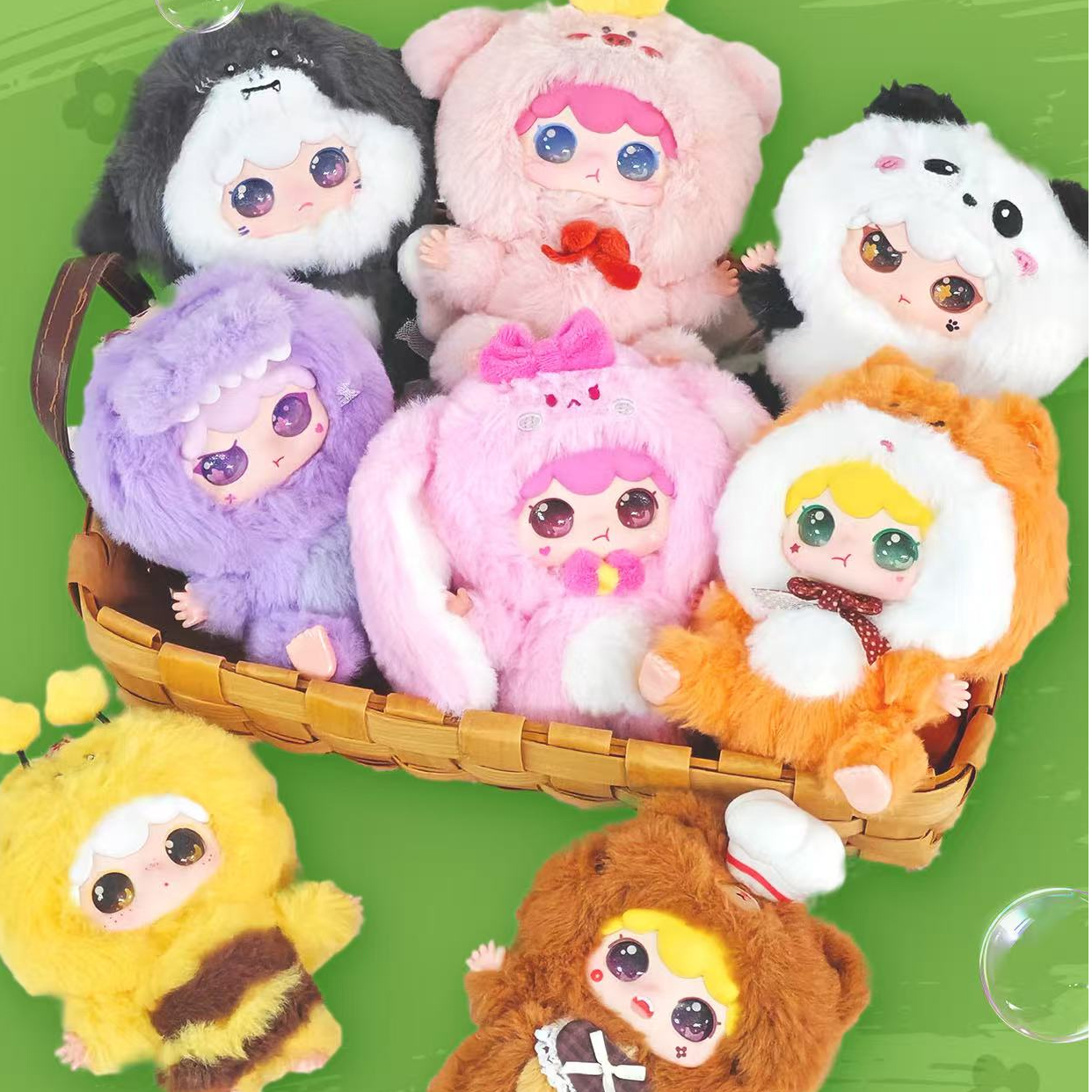 【新品平拆】kimipapa动物系列毛绒盲盒盲袋