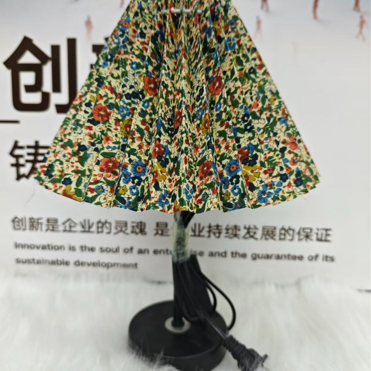 节能复古风做旧台式≤36V暖光台灯欧式收纳盒简约古典